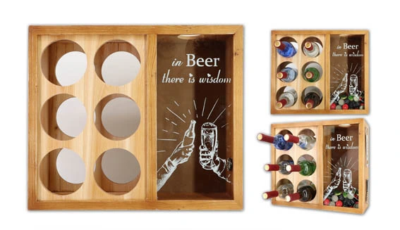 Real Wood Wine Rack and Wine Cork Holder Wooden Wine Bottle Cork Holder Display Shadow Box