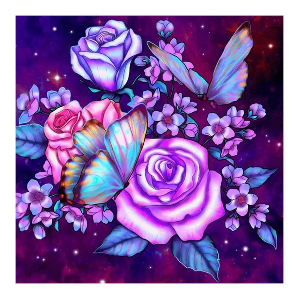 Landscape DIY 5D Diamond Painting Butterfly-Flower