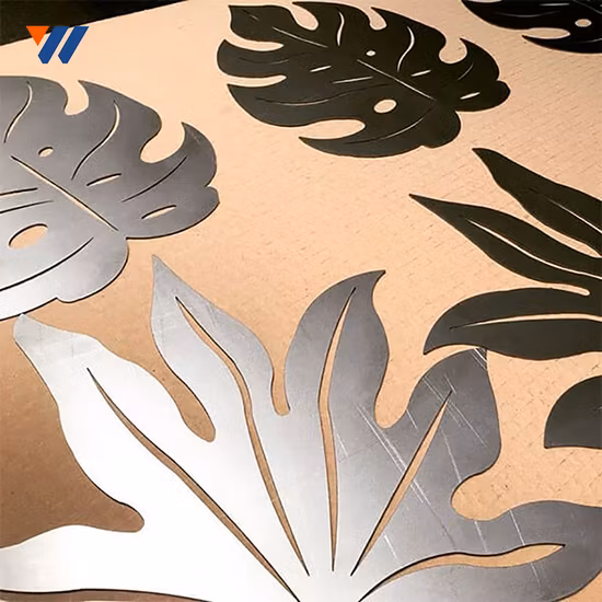 Venda por atacado de arte em metal 3D pintura escultura em aço inoxidável decorações de parede arte